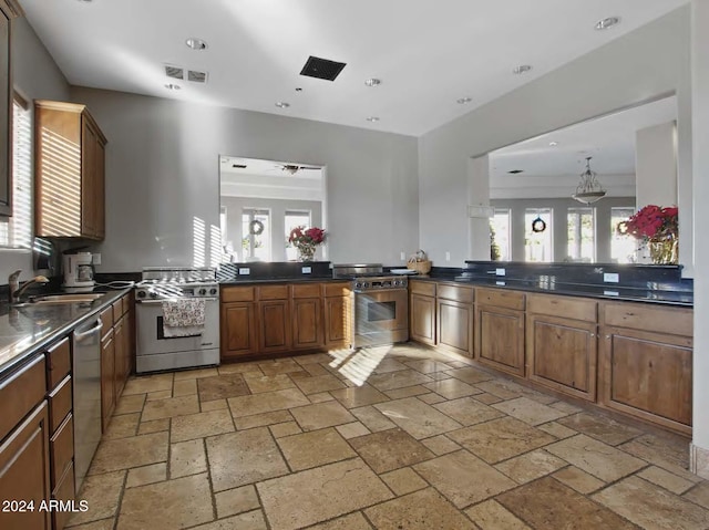 kitchen featuring sink and appliances with stainless steel finishes