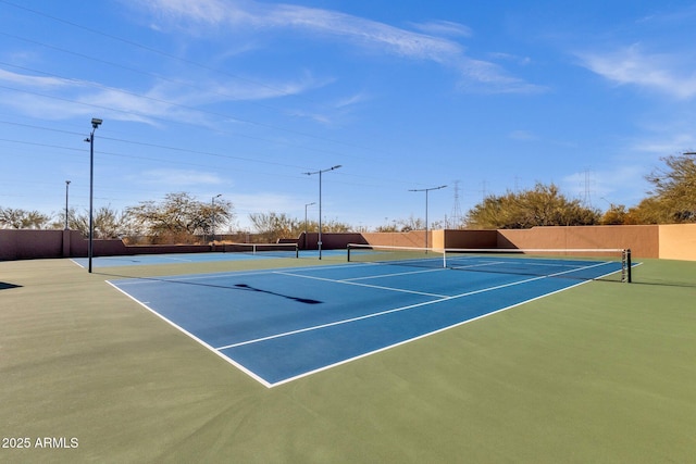 view of tennis court