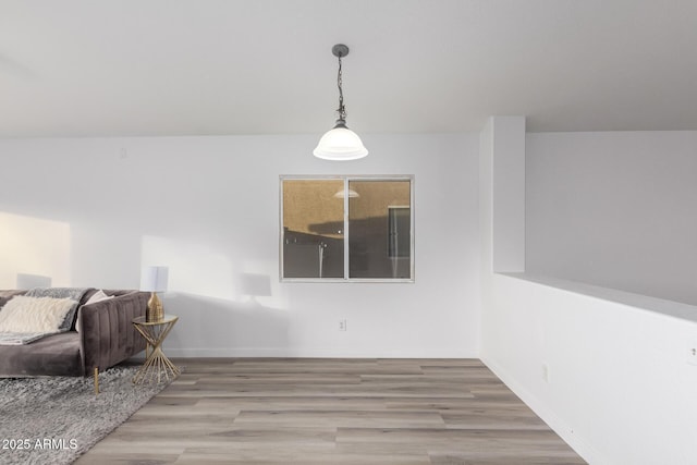 interior space featuring hardwood / wood-style flooring