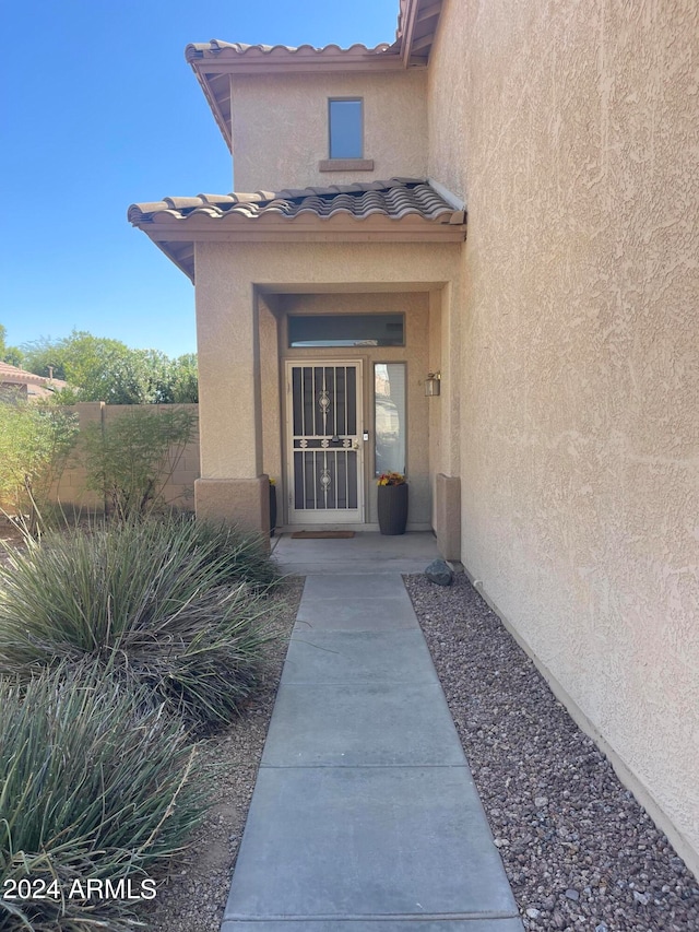 view of entrance to property