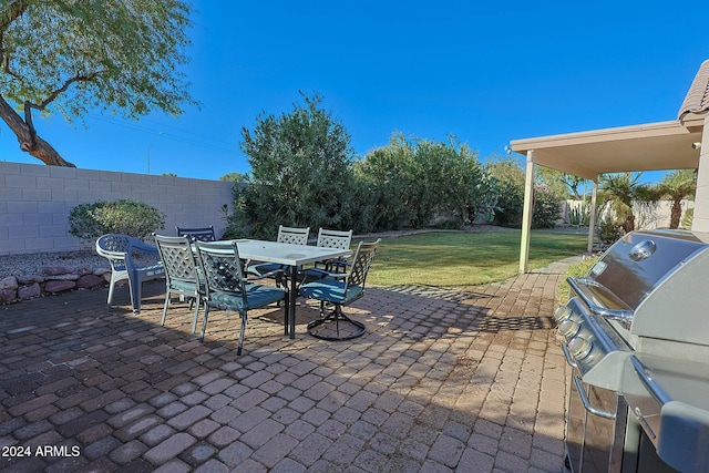 view of patio / terrace with grilling area