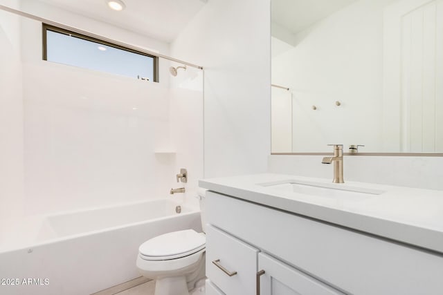 19354 S 212th Pl, Queen Creek, AZ 85142 - bathroom with vanity, shower / tub combination, and recessed lighting