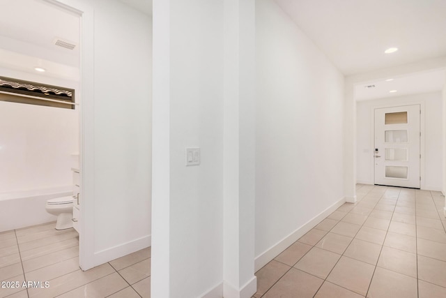 19354 S 212th Pl, Queen Creek, AZ 85142 - hallway featuring light tile patterned floors and recessed lighting