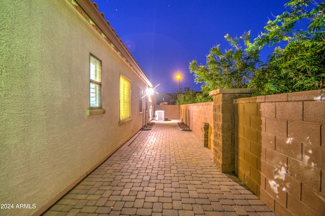 view of home's exterior featuring a patio area