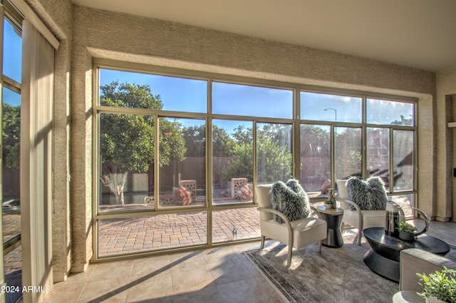 view of sunroom