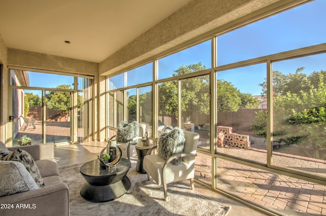 view of sunroom / solarium