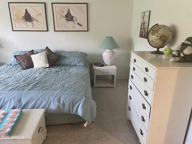 bedroom with carpet