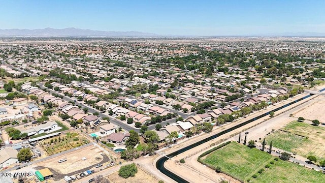 bird's eye view featuring a mountain view