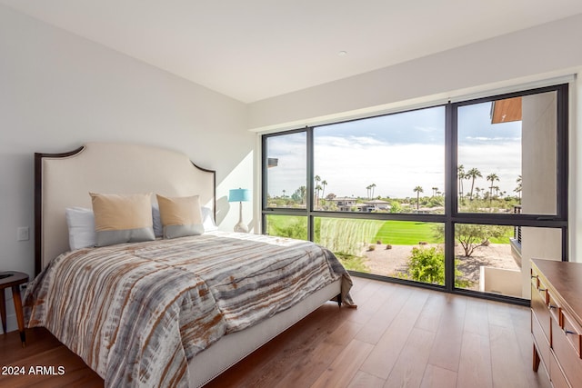 bedroom featuring hardwood / wood-style floors