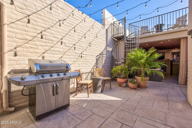 view of patio / terrace with area for grilling