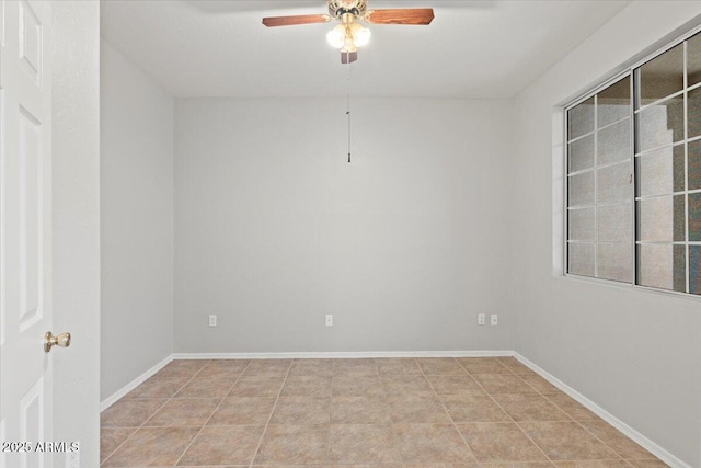 1453 E S Fork Dr, Phoenix, AZ 85048 - empty room featuring a ceiling fan and baseboards