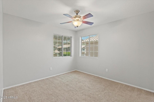 1453 E S Fork Dr, Phoenix, AZ 85048 - spare room with carpet flooring, ceiling fan, and baseboards