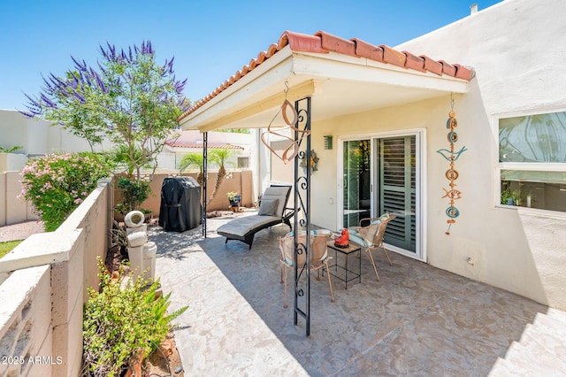 5209 N 78th St, Scottsdale, AZ 85250 - fenced backyard featuring a patio area and a grill