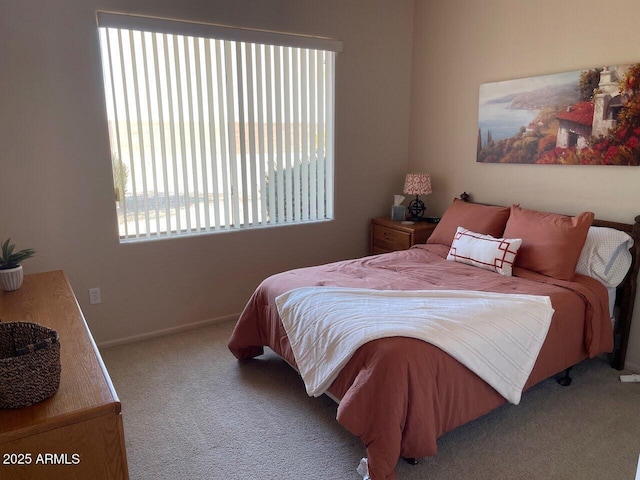 bedroom featuring carpet