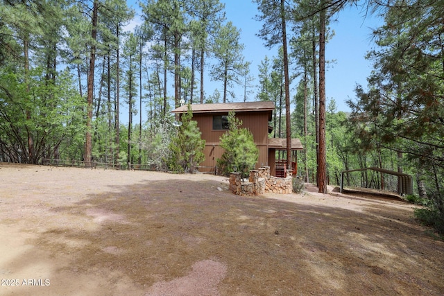 9434 W Obier Dr, Pine, AZ 85544 - back of property featuring a detached carport