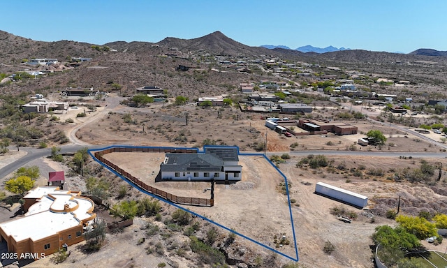 26112 N 7th Ave, Phoenix, AZ 85085 - aerial view of sparsely populated area with mountains and a desert landscape