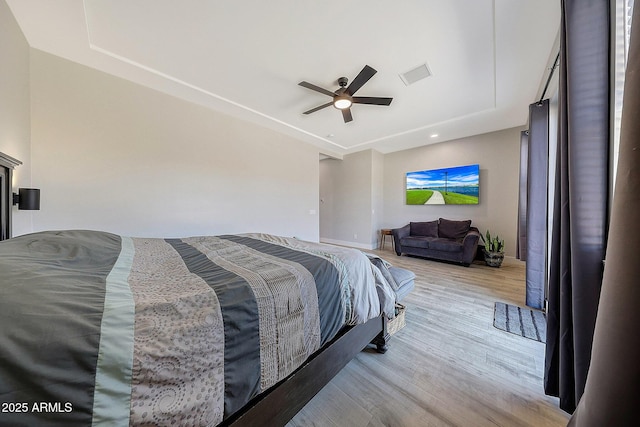 26112 N 7th Ave, Phoenix, AZ 85085 - bedroom with wood finished floors and a ceiling fan