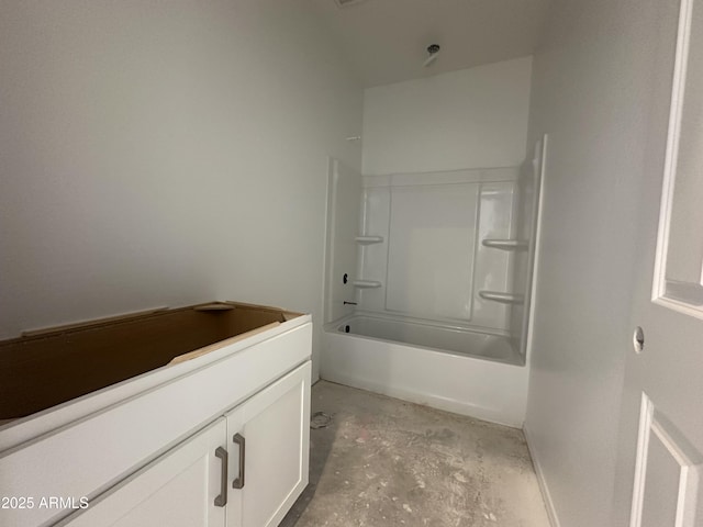 47230 W Cansados Rd, Maricopa, AZ 85139 - full bath with concrete flooring, shower / bath combination, and vanity