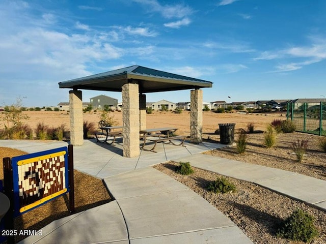 47230 W Cansados Rd, Maricopa, AZ 85139 - view of patio / terrace with a gazebo