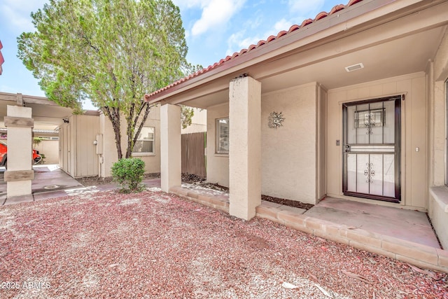 14801 N 25th Dr Unit 2, Phoenix, AZ 85023 - entrance to property featuring a tile roof and stucco siding