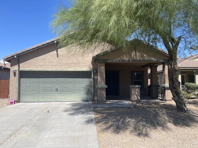 view of front of house featuring a garage