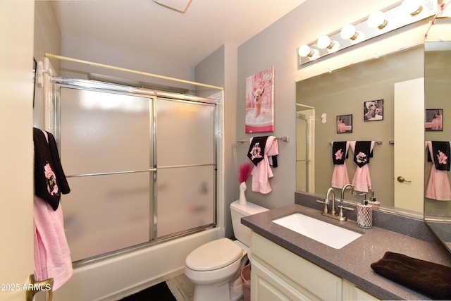 7916 E Naranja Ave, Mesa, AZ 85209 - full bath with vanity, combined bath / shower with glass door, and toilet