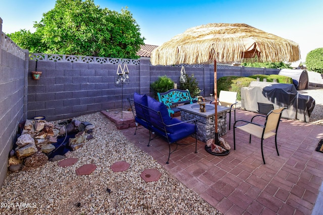 7916 E Naranja Ave, Mesa, AZ 85209 - view of patio featuring a fenced backyard