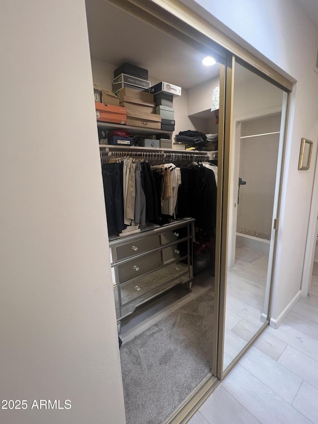 view of closet