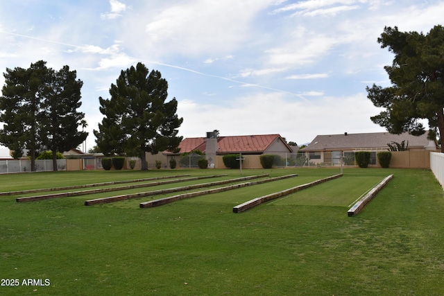 surrounding community with fence