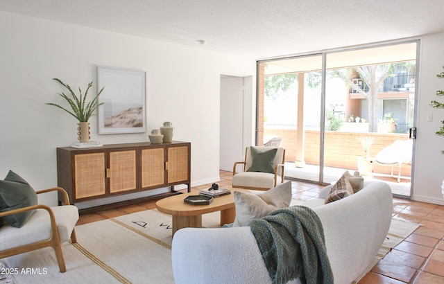 5246 N 20th St Unit B1, Phoenix, AZ 85016 - living area with expansive windows and light tile patterned floors