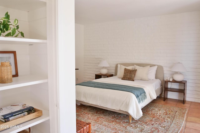 5246 N 20th St Unit B1, Phoenix, AZ 85016 - bedroom with brick wall