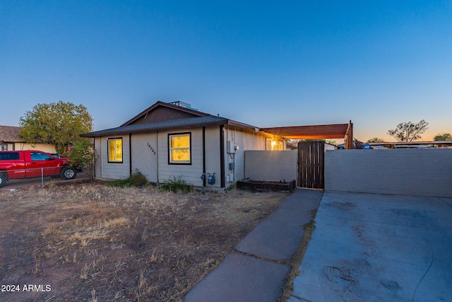 view of ranch-style house