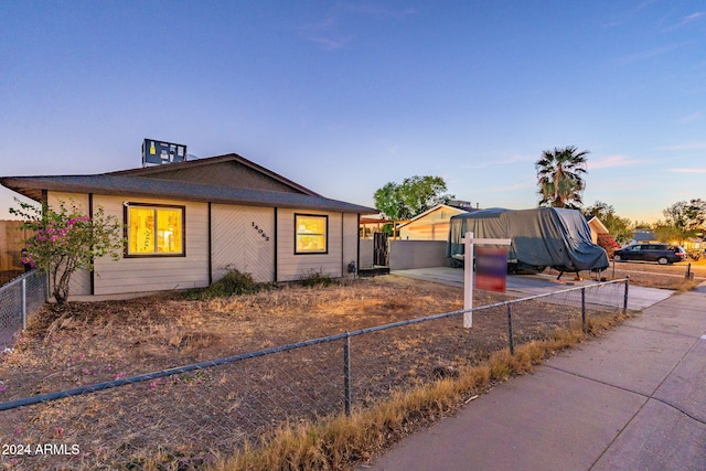 view of ranch-style house