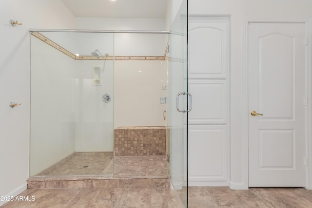 14056 E Desert Cove Ave, Scottsdale, AZ 85259 - bathroom with a shower stall and tile patterned flooring