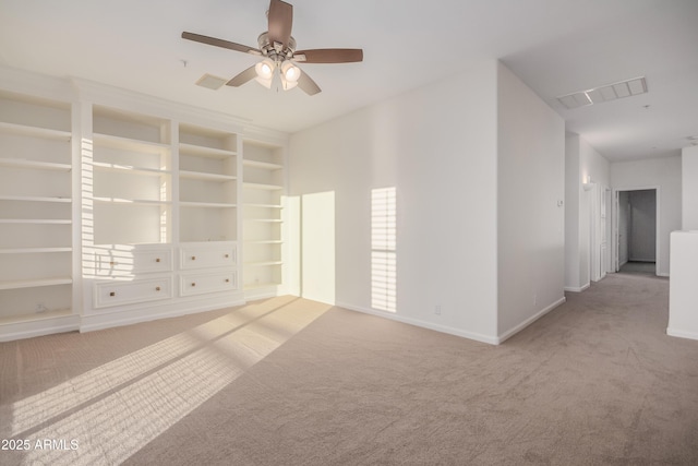 14056 E Desert Cove Ave, Scottsdale, AZ 85259 - carpeted empty room with ceiling fan, baseboards, and built in features