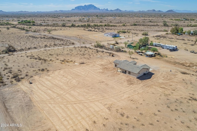 aerial view featuring a mountain view