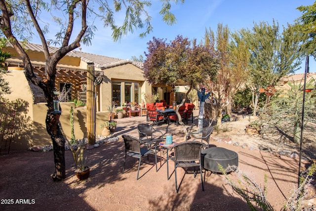 view of patio / terrace with a pergola