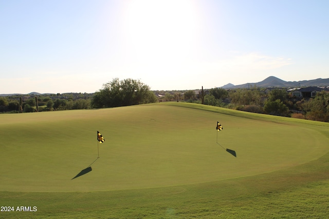 view of home's community featuring a mountain view