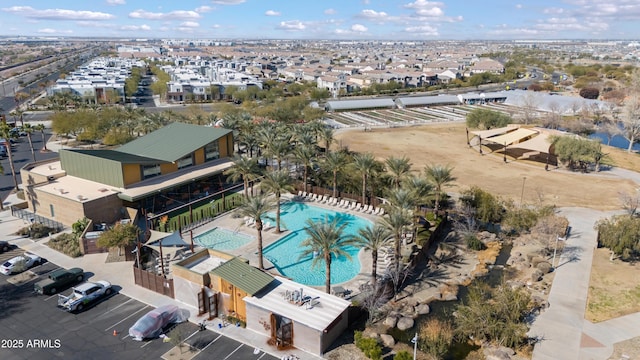 birds eye view of property