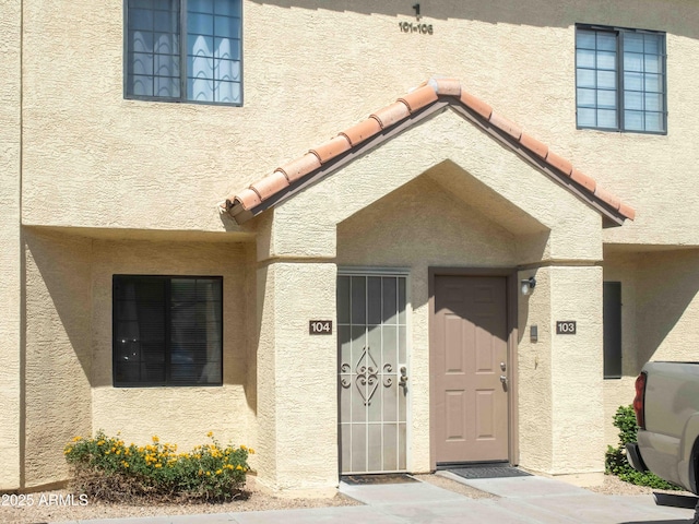 455 S Mesa Dr Unit 104, Mesa, AZ 85210 - property entrance with stucco siding
