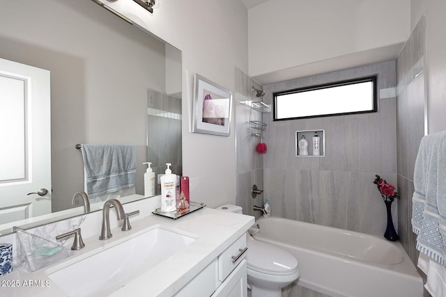 16705 E Almont Dr Unit A, Fountain Hills, AZ 85268 - full bath with toilet, bathtub / shower combination, and vanity