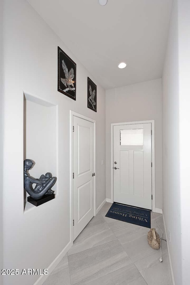16705 E Almont Dr Unit A, Fountain Hills, AZ 85268 - entryway with baseboards and recessed lighting