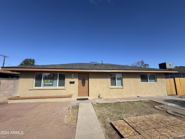 2724 W Highland Ave, Phoenix, AZ 85017 - single story home with stucco siding, a patio, central AC, and a shingled roof