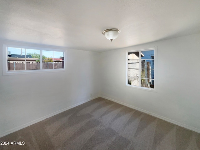 empty room featuring carpet floors and a healthy amount of sunlight