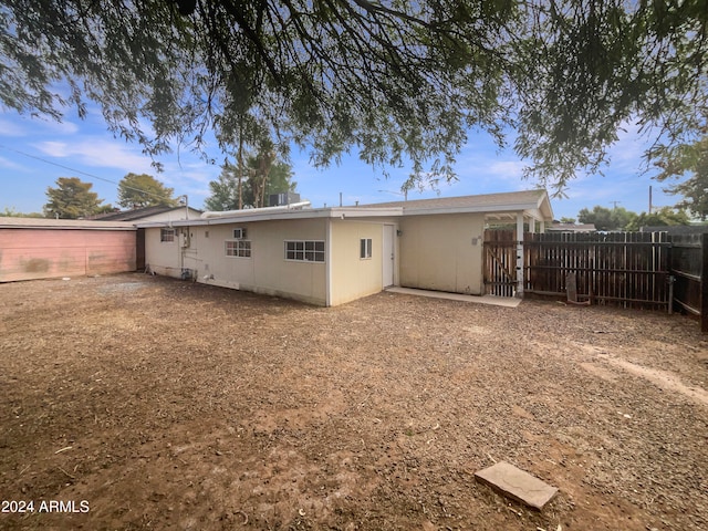 view of rear view of property