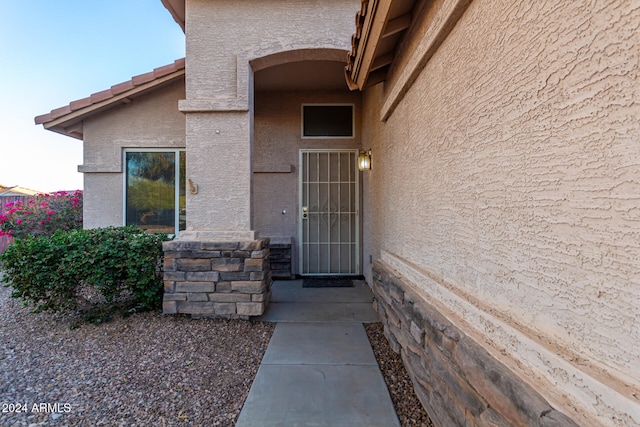 view of entrance to property