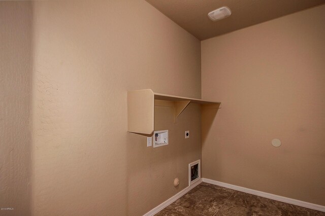 laundry room with gas dryer hookup, washer hookup, and hookup for an electric dryer