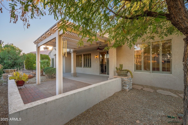 15583 W Big Sky Dr, Surprise, AZ 85374 - view of patio featuring a pergola and ceiling fan