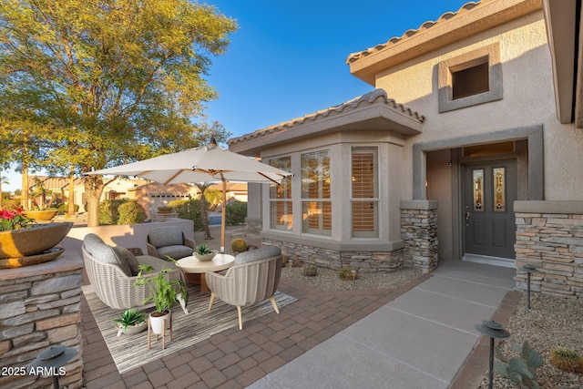 15583 W Big Sky Dr, Surprise, AZ 85374 - view of patio featuring outdoor lounge area