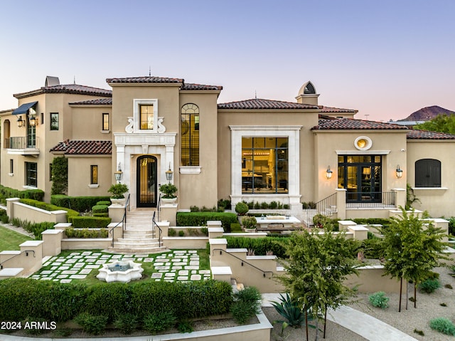 view of mediterranean / spanish-style home